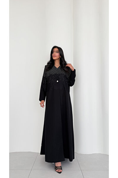 TREADY عباية بليزر بقماش منقط