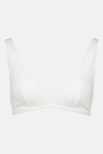 Calvin Klein Women Textured Non Padded Triangle Bra, White