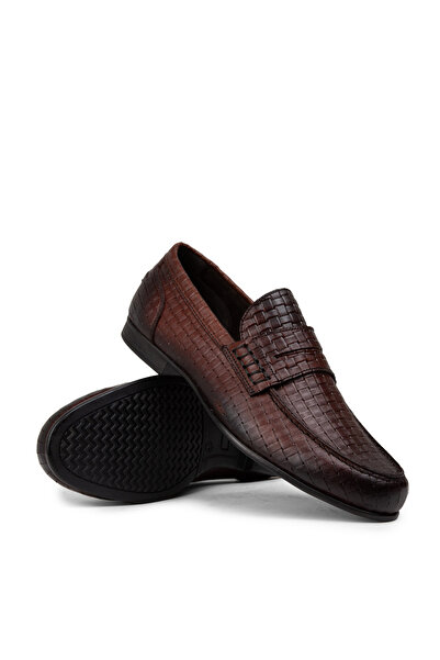 Deery Men's Genuine Leather Tan Color Loafers