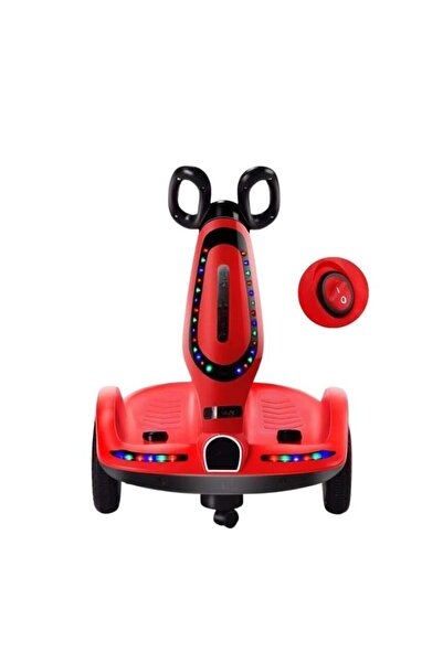 Genaric 4-Wheel Electric Scooter for Kids with 360-Degree Rotation and LED Lights - Rechargeable Battery - No Remote Control