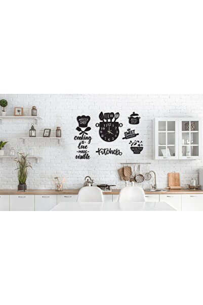 LAZORİAE Wooden Kitchen Wall Clock