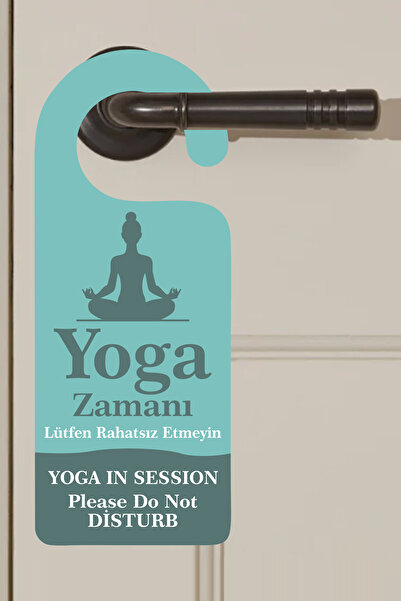 cici magnet www.cicimagnet.com Yoga Time Please Do Not Disturb Door Handle Ha...