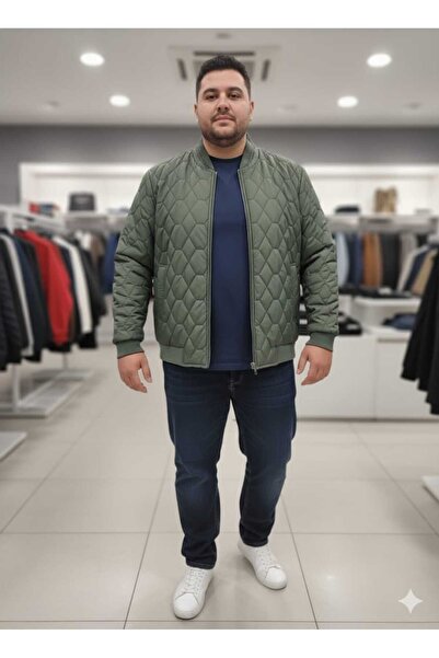 ganini Güncüoğlu Battal Size Quilted Men's Sports Coat