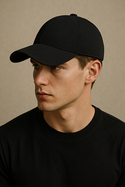 HatClub Exclusive Men's Black Adjustable Classic and Sporty Look Velvet Black Hat