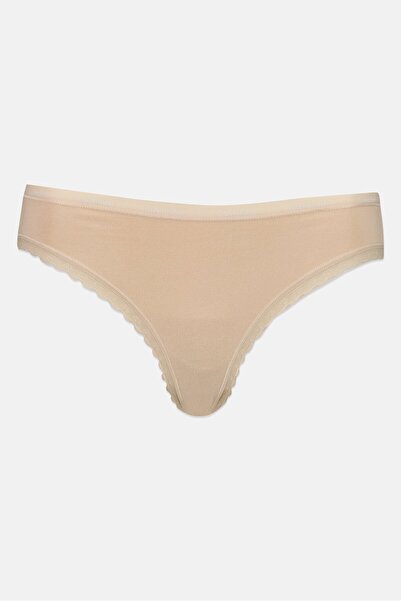 Calvin Klein Women Brand Logo Pull On Bikini Bottom, Tan