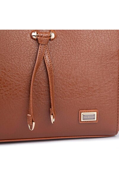 Nas Bag Women's Adjustable Strap Three-Compartment Stylish Crossbody Bag Brown Victoria