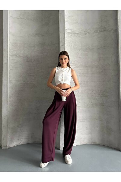 Bella Breeze Women's High Waist Wide Leg Flowy Pants