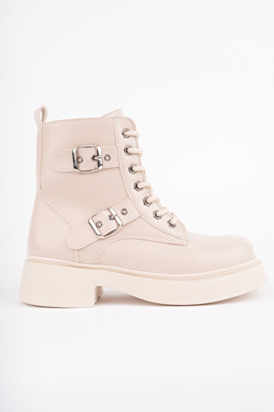 Madam Tarz DVM-3535 Μπότες με λεπτομέρεια με κορδόνια με λεπτομέρεια από την ζώνη