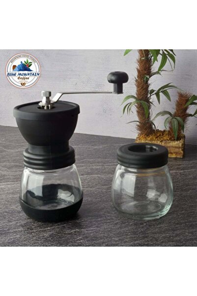 Blue mountain Manual Glass Coffee Grinder - Medium Size
