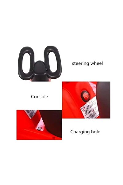 Genaric 4-Wheel Electric Scooter for Kids with 360-Degree Rotation and LED Lights - Rechargeable Battery - No Remote Control