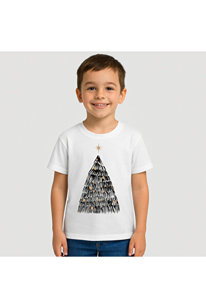 OEM Tricou Copii Baieti Christmas Tree Black 100%Bumbac