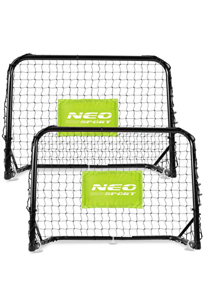 Neo-Sport Set of 2 Neo Sport children's soccer goals 60x45x25cm made of metal with durable net, ball and anchor