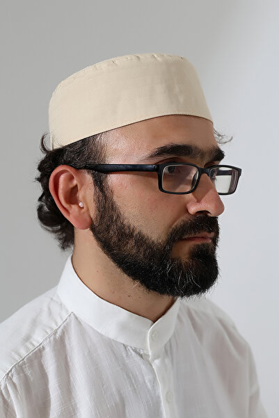 ihvan online Elif Vav Embroidered Mold Prayer Mat - Beige