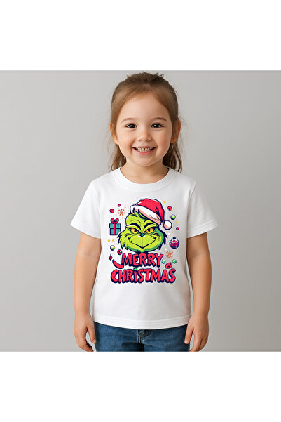 OEM Tricou Copii Fetite Grinch Merry Christmas 100%Bumbac