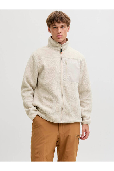 Jack & Jones Jjalpes Teddy Beige Men's Coat 12284827