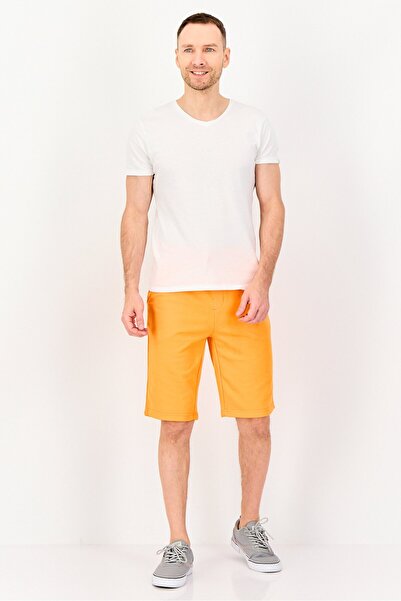 Calvin Klein Men Solid Basic Shorts, Orange