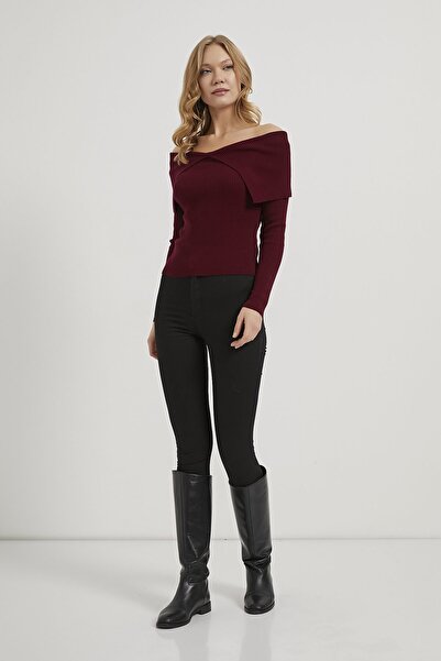 Arma Life Armalife 6303 Off-Shoulder Knitwear Women's Sweater