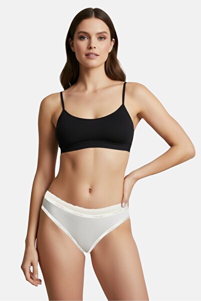 Calvin Klein Women Brand Logo Pull On Panty, White