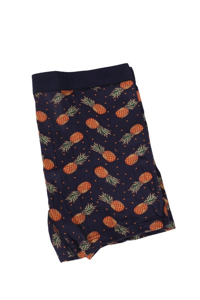 3nbe Men's Boxer Briefs with Elastic Waist, Patterned, 3 Pieces