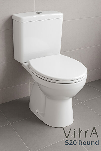 VitrA S20 Round Klozet Rezervuar Kapak ve İç Takım Dahil.