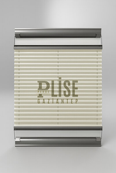 RGNHOME KREM VİDALI PLİSE PERDE