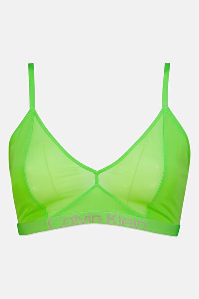Calvin Klein Women Brand Logo Bralette Green