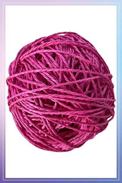 Mai Handmade Doğal Kağıt Ip 50 gr Yaklaşık 45-55 Metre Sarılmış Kağıt Ip Örgü...