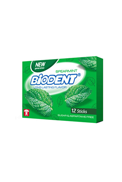 Biodent علكة النعناع من الجيل الجديد 12 قطعة