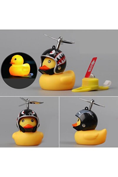 dalip Decorative Duck for Bicycle, Motorcycle, Car with Mounting System and Lights, 7.5 x 9 cm, wit