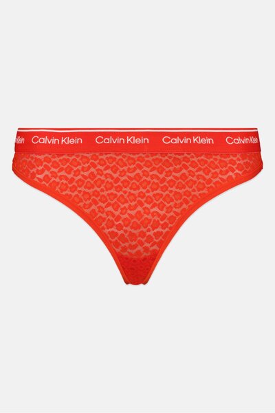 Calvin Klein Women Brand Logo Panties, Red