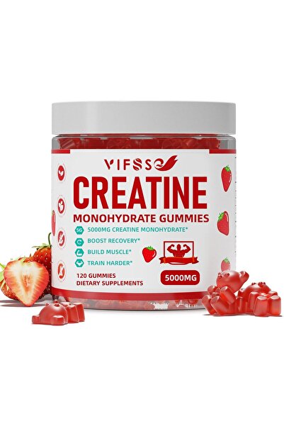 yifez VIFSSG Creatine Monohydrate Gummies 5 g, 120 Sugar-Free Gummies with Magnesium Glycinate & L-Threona