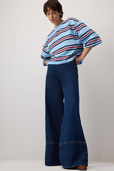 Touché Privé Wide-Leg Denim Pants