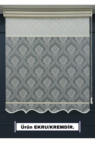 ESDEH Çift Mekanizmalı TÜL+STOR Güneşlik Perde – Çiftli Sistem - 2 Perde TEK ÜRÜN!