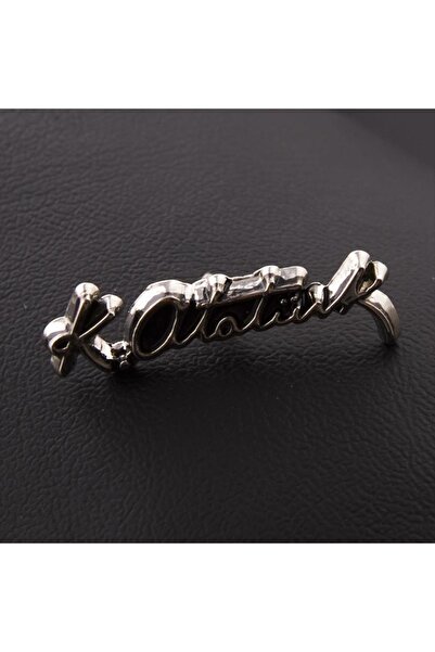 Genel Markalar GLD-SPT- Atatürk İmzalı Yaka (231739) Rozet-Gümüş Rengi