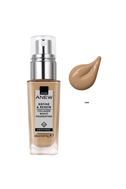AVON Anew Refine & Collagen Boost Foundation, Avon, 310N - Medium Beige, 30 ml