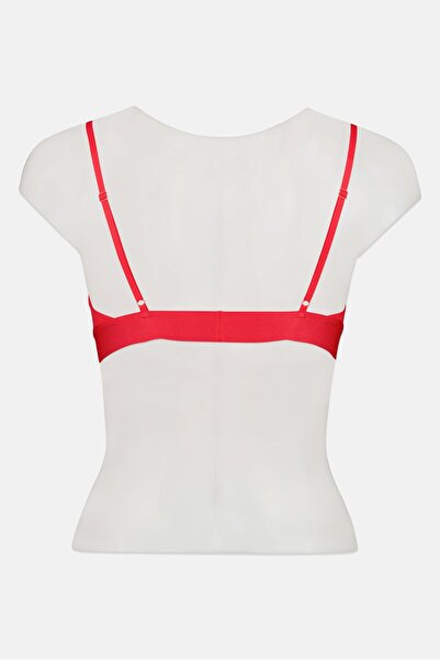 Calvin Klein Women Brand Logo Non Padded Bralette, Red