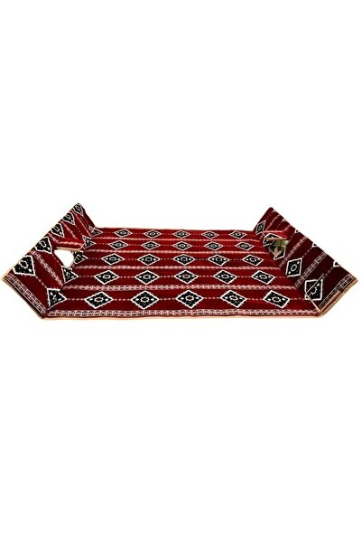 Generic 4-Seat Folding Camping Mat with Backrest, Padded Sponge & Leather Bottom