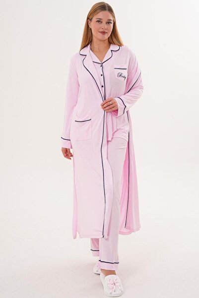 Lohusa Homewear Set de pijamale pentru maternitate, cu mâneci lungi, cu desig...