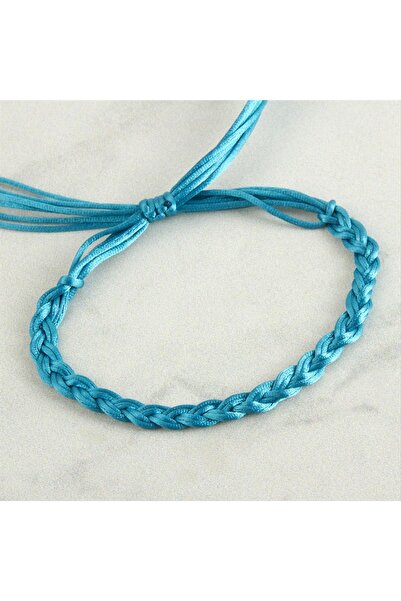 ZERO LAND Lvsqvr Colorful Braided Vinlex (155555) Rope Anklet-Green