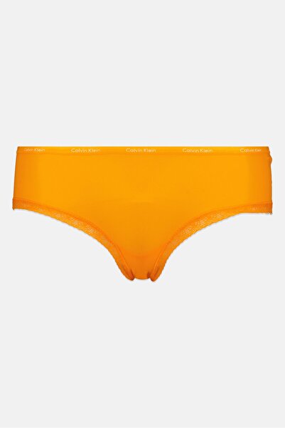 Calvin Klein Women Lace Trim Hipster Panty, Vibrant Orange