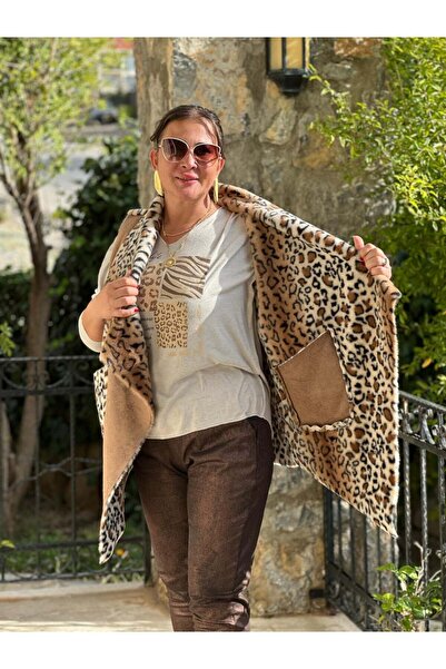Punta Otantik Nc8470 Italian Double-Sided Nubuck-Fur Vest Camel