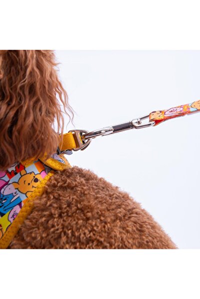 Pettrend Winnie Team Göğüs Tasması ve Sevk Kayışı Tasma Seti Winnie ve Arkadaşları Kedi Köpek Göğüs Tasması S