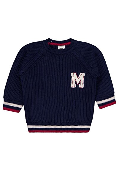 Civil Baby M Embroidered 6-18 Months Sweater - Navy Blue 18-24 Months