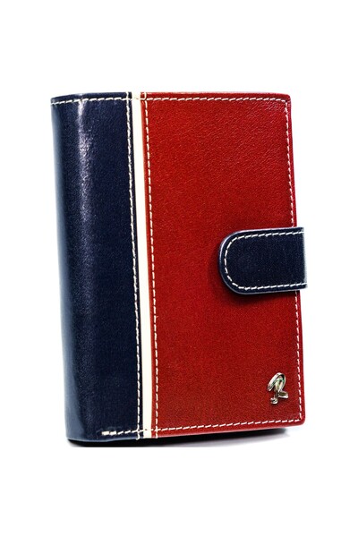 Other Portofel bărbătesc vertical, bicolor, din piele naturală - Rovicky