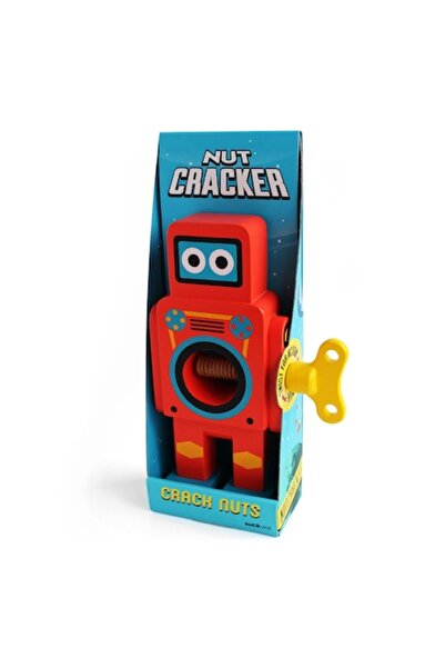 Suck UK Retro Nutcracker, Robot, Wood, 14 x 22 x 5 cm