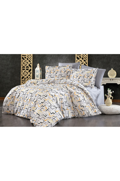 pınarhome collectıon 100% Cotton 59 Threads Reinforced Double Bedding Cover (the Package Contents Only the Bedding!)