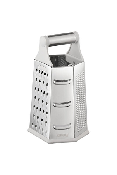 Kinghoff Vegetable grater KH 1991, 4-sided, 6 surfaces, Stainless steel, Silver