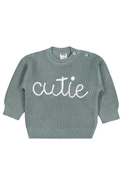 Civil Baby Cutie Embroidered 6-18 Months Sweater - Green 18-24 Months