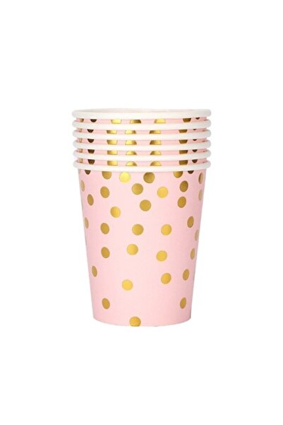 DAMUR Set 10 Glasses, Polka Dot Print, Cardboard, 250 ml, 7.5 x 8.5 x 5.2 cm,...