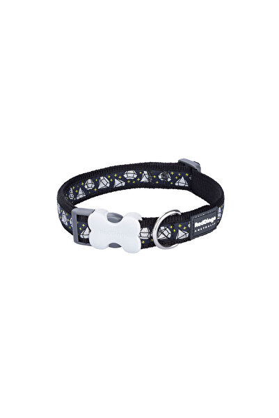 RedDingo Zgardă pentru câini Red Dingo STYLE DIAMOND 15 mm x 24-36 cm Neagră